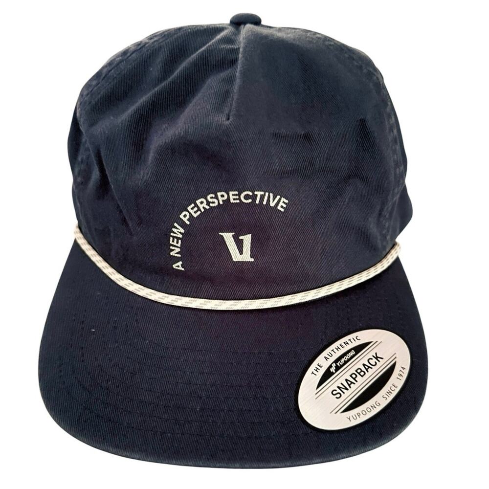 NWT Vuori Perspectives Rope Hat Washed Navy Snapback Adjustable Cap Unisex